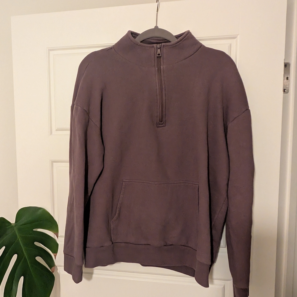 Women's Purple Half-Zip Sweater